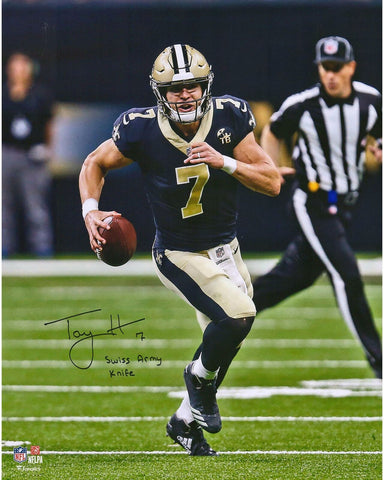 Taysom Hill New Orleans Saints Signed 16" x 20" Photo & "Swiss Army Knife" Insc