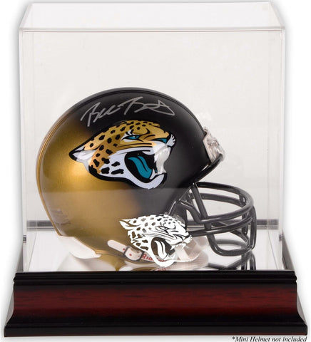 Jacksonville Jaguars Mahogany Mini Helmet Display Case-Fanatics