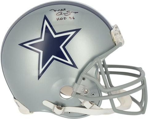 Mel Renfro Dallas Cowboys Signed Riddell VSR4 Authentic Helmet & "HOF 96" Insc