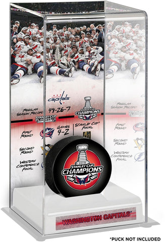Washington Capitals 2018 Stanley Cup Champs Logo Deluxe Tall Hockey Puck Case