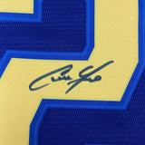 Autographed/Signed Christian Yelich Milwaukee Brewers Blue Alt Jersey JSA COA