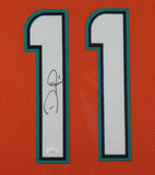 DEVANTE PARKER (Dolphins orange TOWER) Signed Autographed Framed Jersey JSA