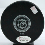 John Bucyk Autographed Boston Bruins Hockey Puck w/HOF - JSA W Auth
