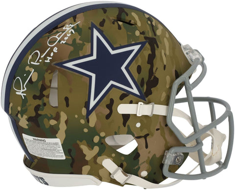 Michael Irvin Dallas Cowboys Signed CAMO Alternate Auth Helmet & "HOF 07" Insc