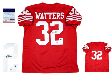 Ricky Watters Autographed SIGNED Jersey - PSA/DNA Authentic - Red