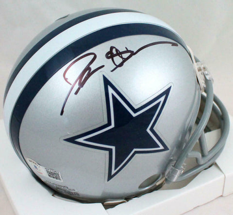 Deion Sanders Autographed Dallas Cowboys Mini Helmet-Beckett W Hologram *Black