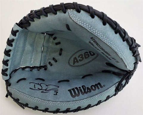 David Ross Signed Wilson Full-Size Pro Model Youth Catchers Glove (Schwartz COA)
