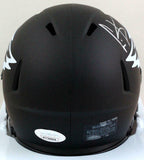 Cris Carter Autographed Eagles Eclipse Speed Mini Helmet- JSA W *Silver