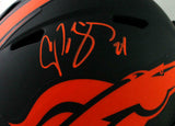 Champ Bailey Signed Broncos F/S Eclipse Authentic Helmet- Beckett W Auth *Orange