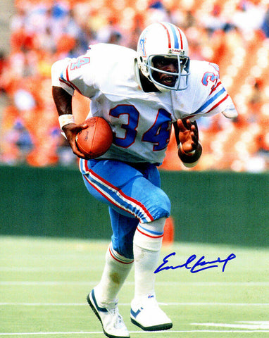 Earl Campbell Signed Houston Oilers 8x10 Photo - SCHWARTZ