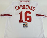 Leo Cardenas Signed Cincinnati Reds Jersey Inscribed 5xAll Star (JSA COA) S.S.