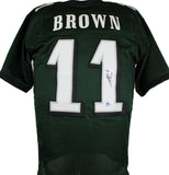 A.J. Brown Autographed Green Pro Style Jersey-Beckett W Hologram *Black
