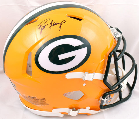 Brett Favre Autographed Packers F/S Speed Authentic Helmet-Beckett Hologram