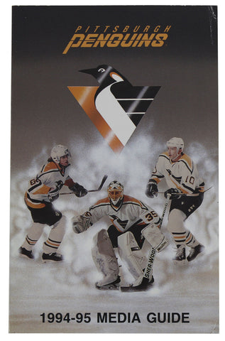 1994-95 Pittsburgh Penguins Media Guide Un-signed