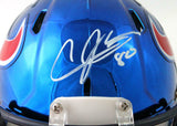 Andre Johnson Signed Houston Texans Chrome Speed Mini Helmet- JSA W Auth *White