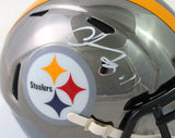 Chase Claypool Autographed Steelers Chrome Mini Helmet - Beckett W Auth *White