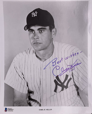 Charlie Keller Signed 8x10 New York Yankees Photo BAS