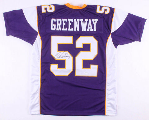 Chad Greenway Signed Minnesota Vikings Jersey (TSE COA) Pro Bowl Linebacker Iowa