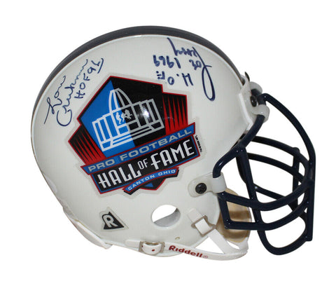 Hall Of Fame Signed Mini Helmet Otto Graham, Creekmur, Renfro, Perry JSA 36474