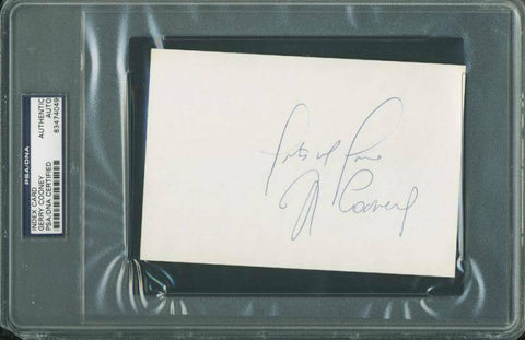 Gerry Cooney Boxing Authentic Signed 4X6 Index Card Autographed PSA/DNA Slabbed