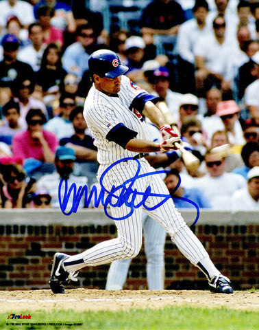 Frank Schwindel Signed Chicago Cubs Action 8x10 Photo