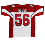 Terrell Suggs Signed Arizona Custom Red Jersey