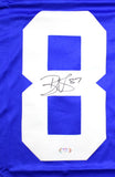 Reggie Wayne Autographed Blue Pro Style Jersey- PSA *Black