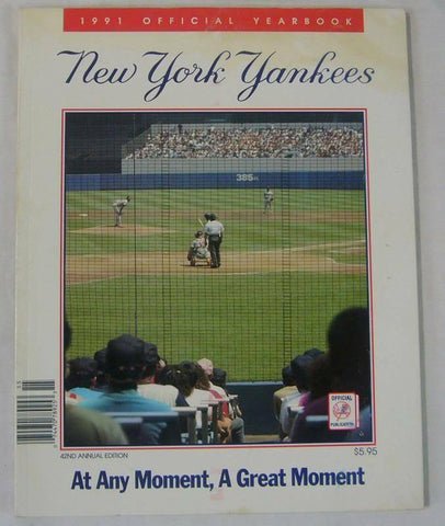New York Yankees Authentic Official 1991 Program Yearbook