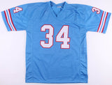Earl Campbell Signed Houston Oilers Jersey (JSA COA) H.O.F. Running Back / Texas