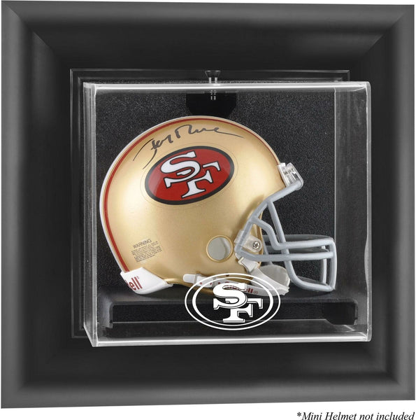 San Francisco 49ers Wall-Mounted Mini Helmet Display Case - - Fanatics