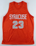 Eric Devendorf Signed Syracuse Orange Jersey with Multiple Inscriptions PSA Holo