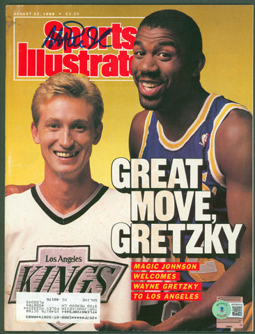 Lakers Magic Johnson Signed August 1988 Sports Illustrated Magazine BAS #WP80014