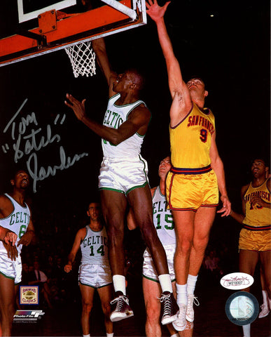Tom Satch Sanders Autographed/Signed Boston Celtics 8x10 Photo JSA 37745