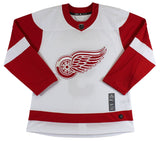 Red Wings Gordie Howe "Mr. Hockey, HOF" Signed White Adidas Size 54 Jersey PSA