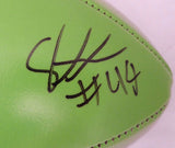 SHAQUEM & SHAQUILL GRIFFIN AUTOGRAPHED SEAHAWKS GREEN LOGO FOOTBALL MCS 178326