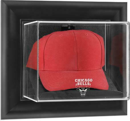 Chicago Bulls Black Framed Wall-Mounted Cap Display Case - Fanatics