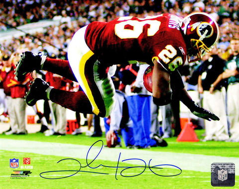 Clinton Portis Signed Washington Redskins Action 8x10 Photo - SCHWARTZ