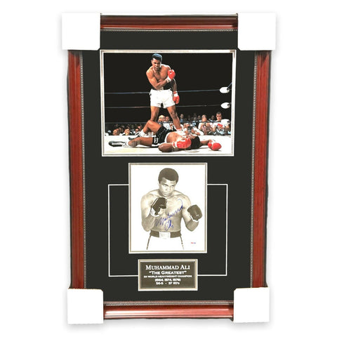 Muhammad Ali Signed Autographed Photo Framed To 18x29 PSA/DNA