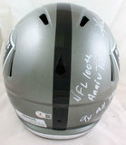 Shane Lechler Autographed Raiders F/S Flash Helmet w/3 Insc.-Beckett W Hologram