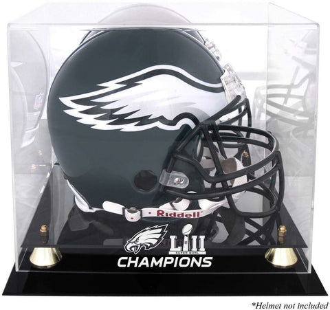 Philadelphia Eagles Super Bowl LII Champions Golden Classic Helmet Logo Case