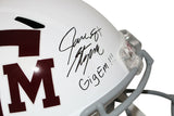 Jace Sternberger Signed Texas A&M Aggies F/S White Helmet Gig Em JSA 30882