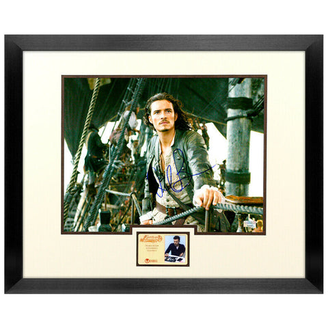 Orlando Bloom Autographed Pirates of the Caribbean 11x14 Framed Photo