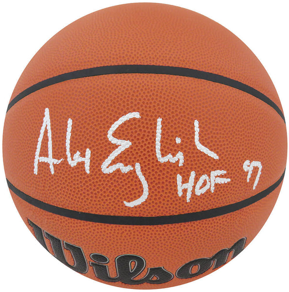 Alex English Signed Wilson Indoor/Outdoor NBA Basketball w/HOF'97 (SCHWARTZ COA)