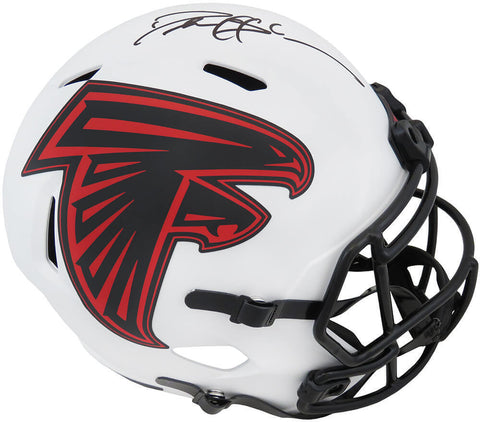 Deion Sanders Signed Falcons Lunar Eclipse Riddell F/S Speed Rep Helmet (SS COA)