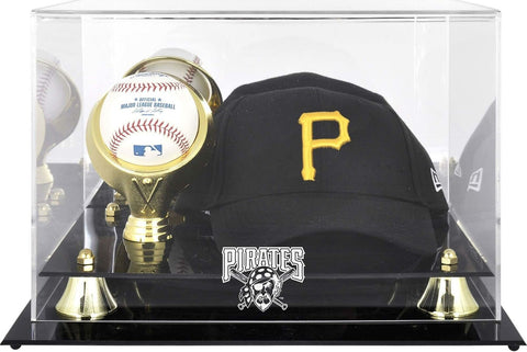 Pittsburgh Pirates Acrylic Cap and Baseball Logo Display Case - Fanatics