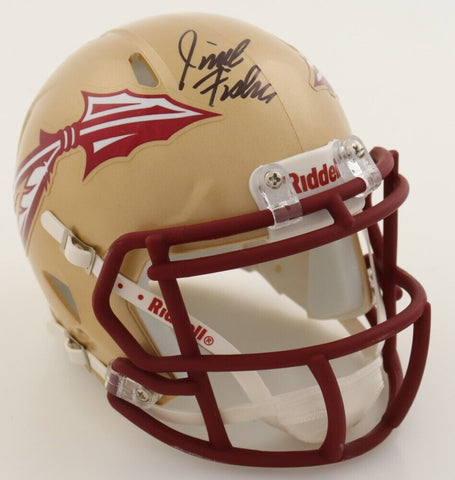 Jimbo Fisher Signed Florida State Seminole Mini-Helmet (PSA COA) 2013 NCAA Champ