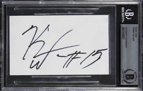 Uconn Kemba Walker Authentic Signed 3x5 Index Card Autographed BAS Slabbed