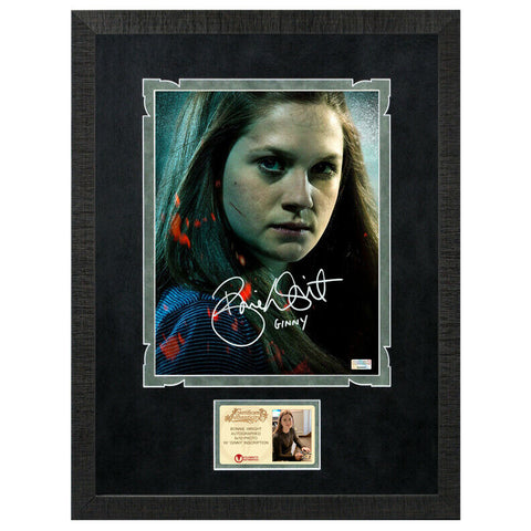 Bonnie Wright Autographed Harry Potter Ginny Weasley 8x10 Framed Photo