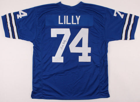 Bob Lilly Signed Dallas Cowboys Jersey (JSA Holo) Hall of Fame Defensive Tackle
