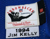 Framed Jim Kelly Buffalo Bills Signed Blue Mitchell & Ness 1994 Auth Jersey